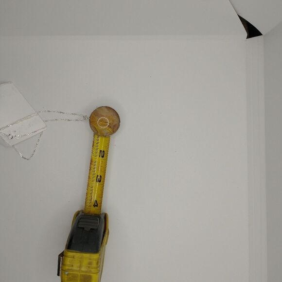 Handmade Medallion Cord Pendant Necklace 1" Round   (925) Silver 20 in. Chain - Picture 4 of 10